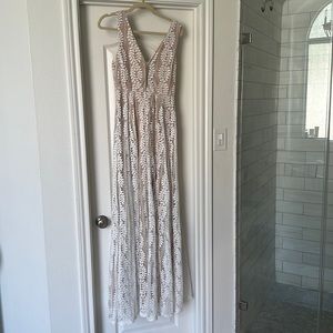 Red Dress Boutique White Lace Maxi Dress